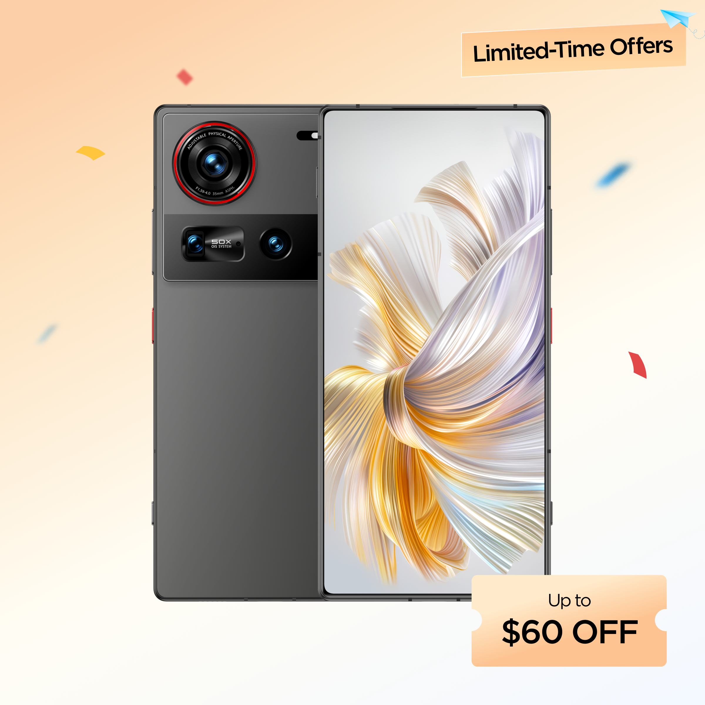 新品未開封Nubia Z70 Ultra グローバル 16/512 Yellow Смартфон Nubia Z70 Ultra 16/512Gb Желтый Yellow Global